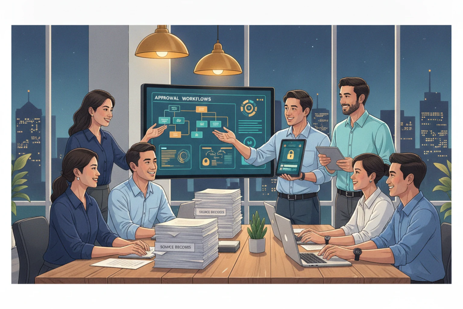 Research Brief: Employee Retention Operations Handoff Reliability editorial illustration