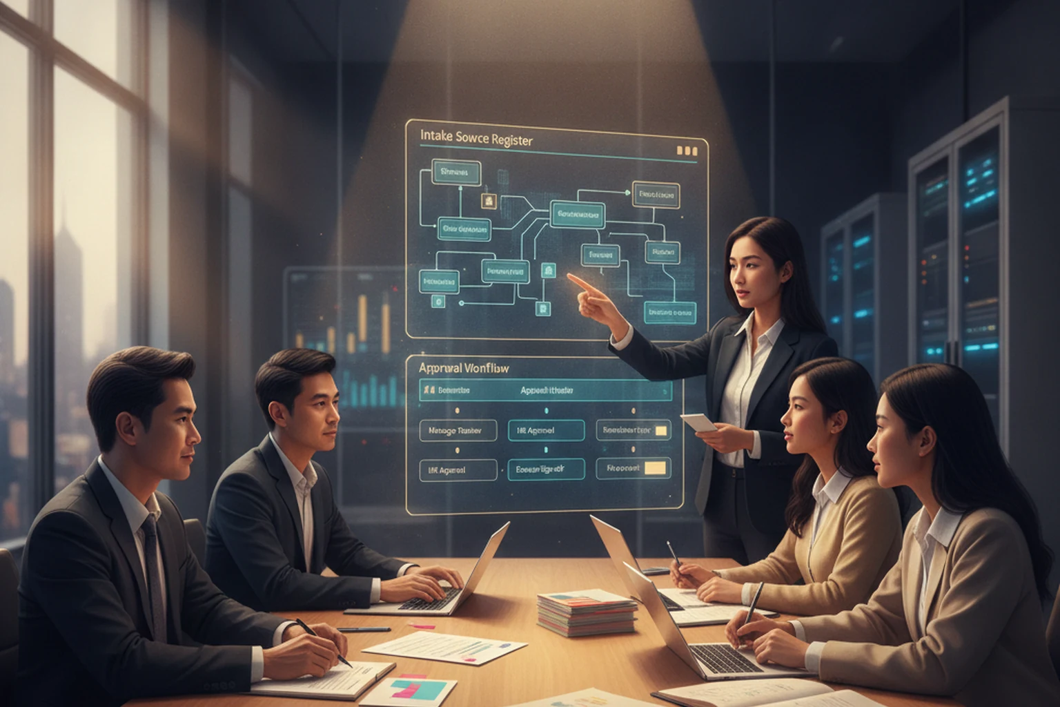 Employee Retention Operations: Intake Source Register editorial illustration
