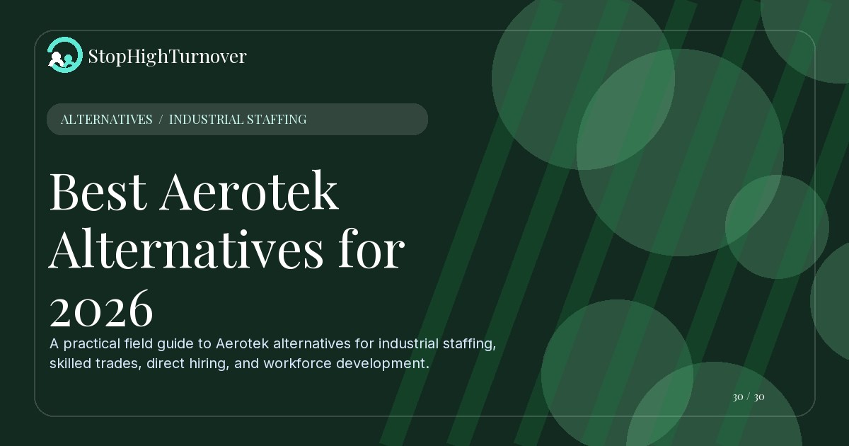 Decision guide for Best Aerotek Alternatives for 2026