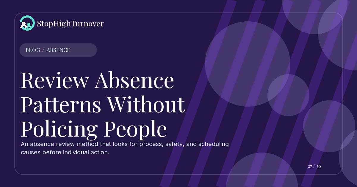 Editorial illustration for Review Absence Patterns Without Policing People