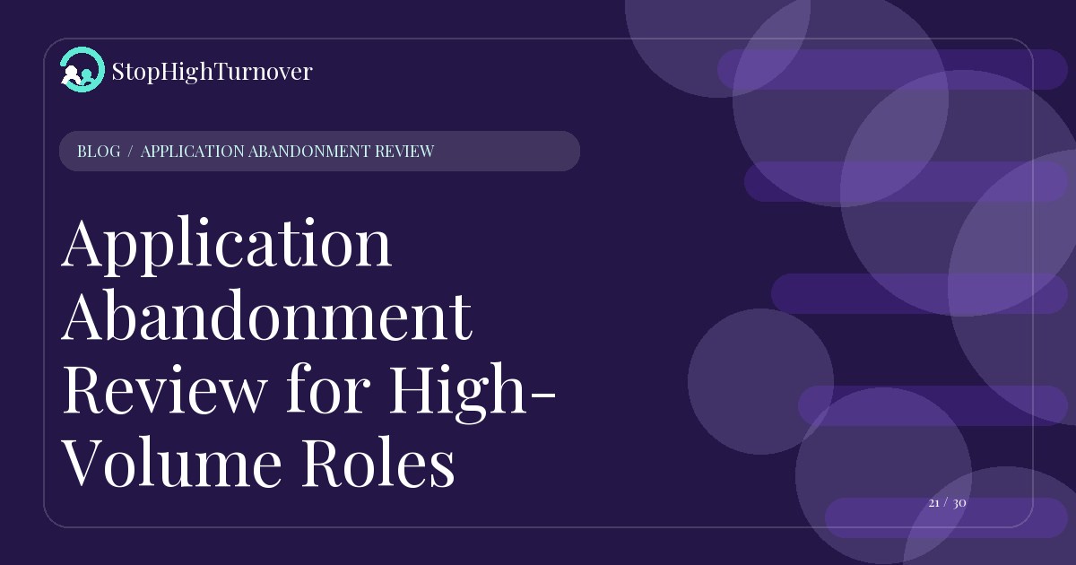 Illustration for Application Abandonment Review for High-Volume Roles