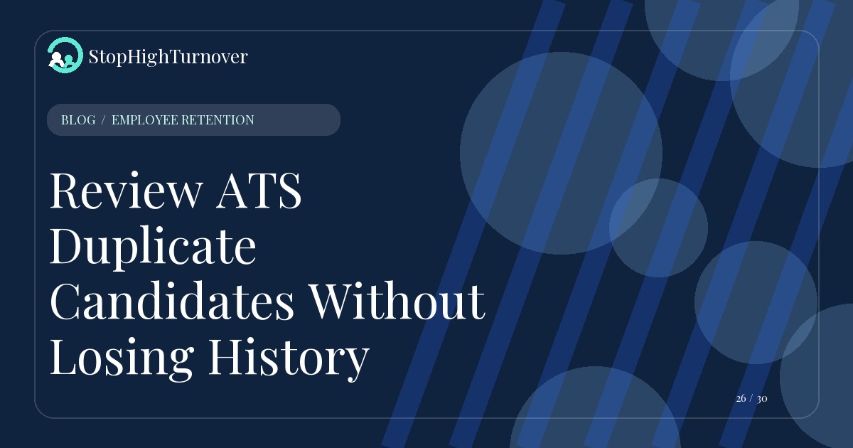 Editorial illustration for Review ATS Duplicate Candidates Without Losing History