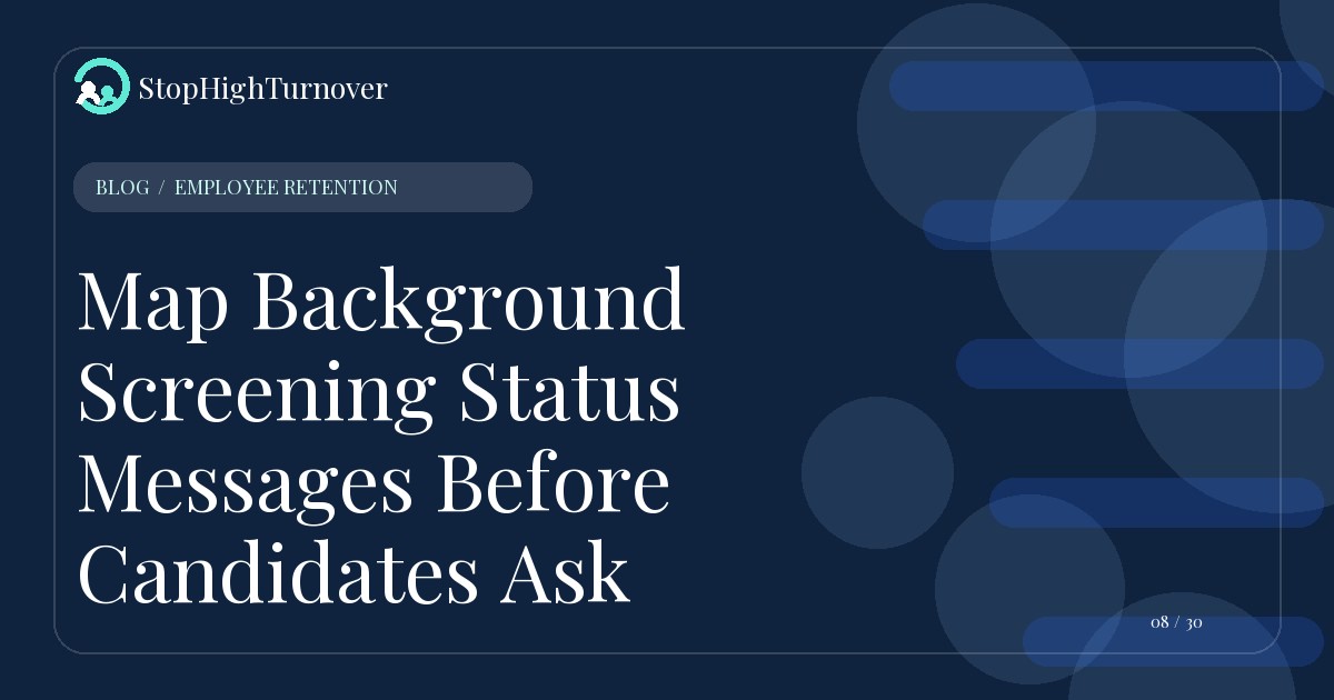 Editorial illustration for Map Background Screening Status Messages Before Candidates Ask