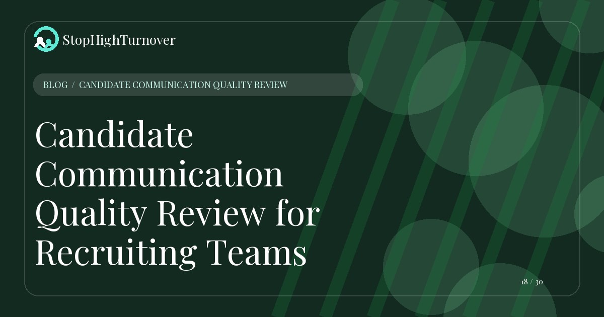 Illustration for Candidate Communication Quality Review for Recruiting Teams
