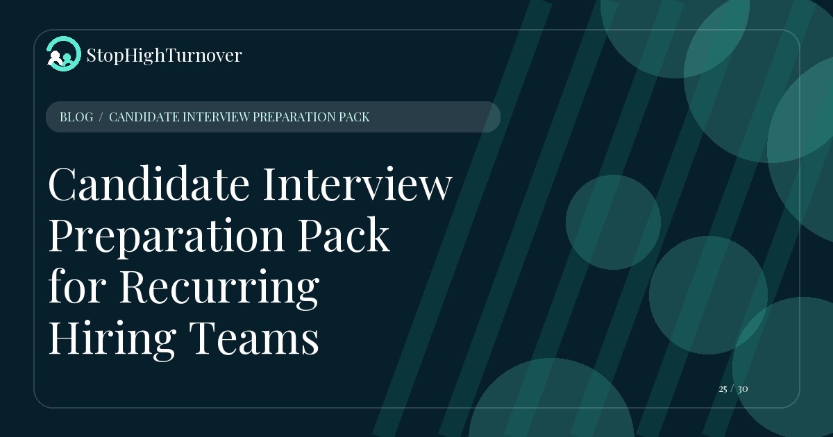 Illustration for Candidate Interview Preparation Pack for Recurring Hiring Teams