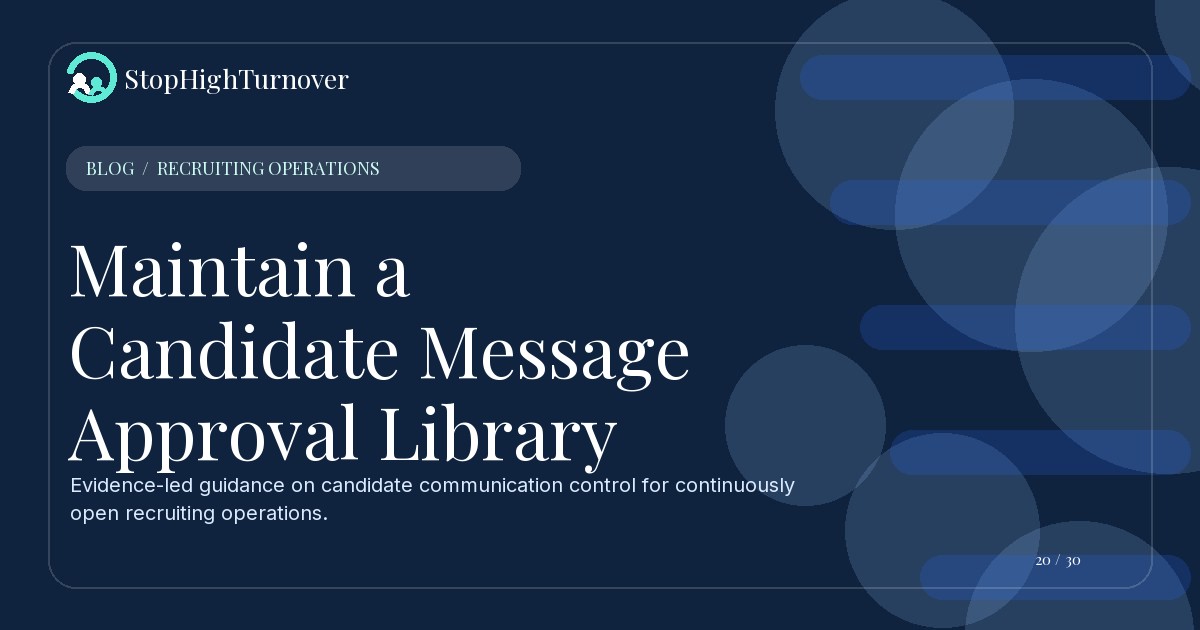 Editorial illustration for Maintain a Candidate Message Approval Library
