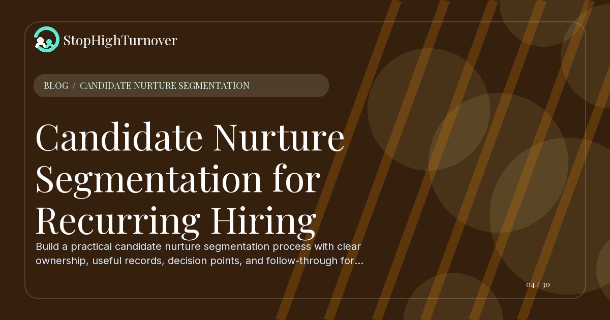 Illustration for Candidate Nurture Segmentation for Recurring Hiring