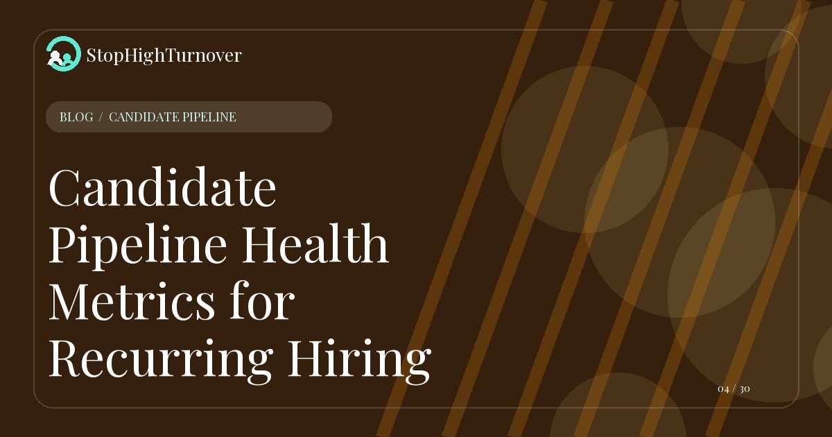 Illustration for Candidate Pipeline Health Metrics for Recurring Hiring