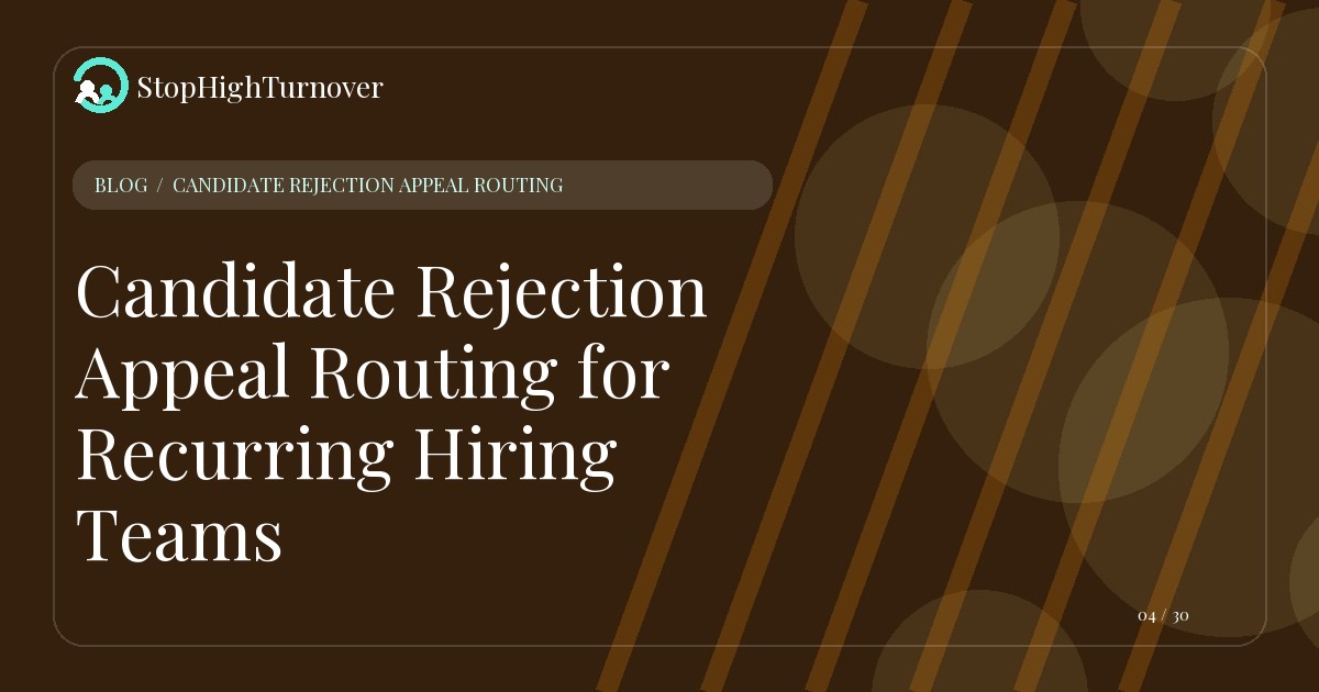 Illustration for Candidate Rejection Appeal Routing for Recurring Hiring Teams