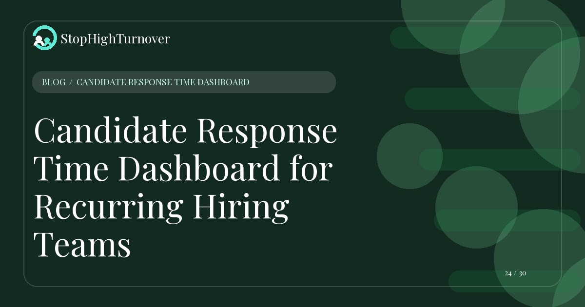 Illustration for Candidate Response Time Dashboard for Recurring Hiring Teams