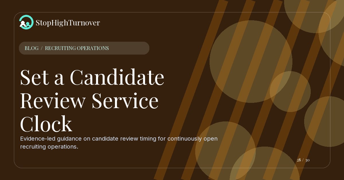 Editorial illustration for Set a Candidate Review Service Clock