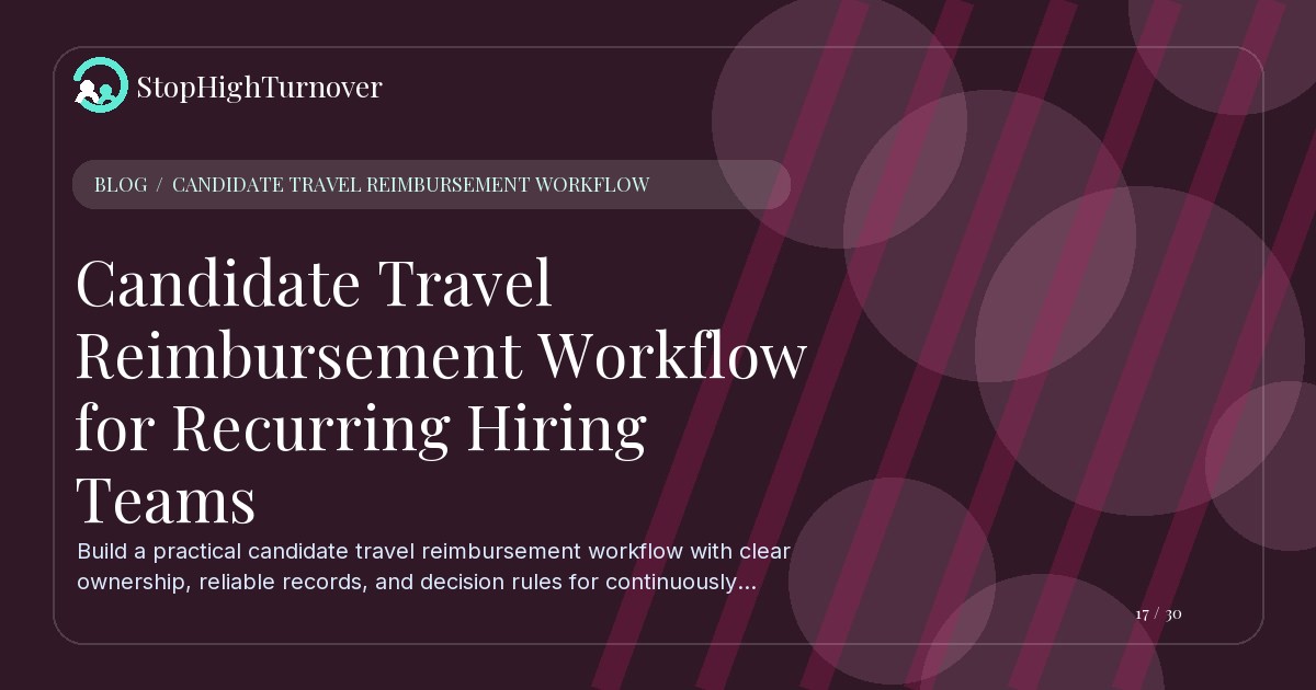 Illustration for Candidate Travel Reimbursement Workflow for Recurring Hiring Teams