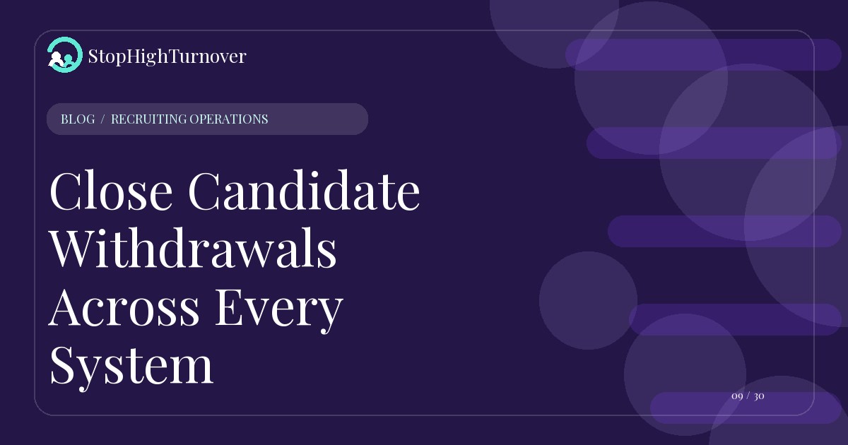 Editorial illustration for Close Candidate Withdrawals Across Every System