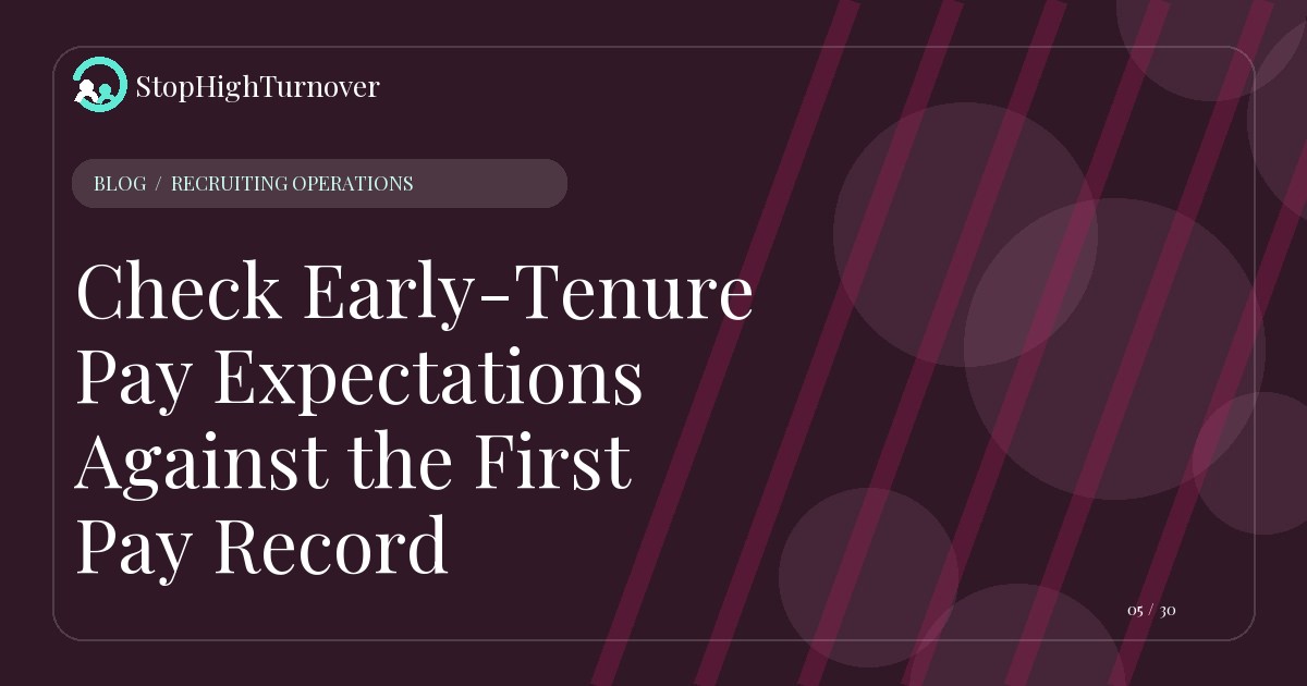 Editorial illustration for Check Early-Tenure Pay Expectations Against the First Pay Record