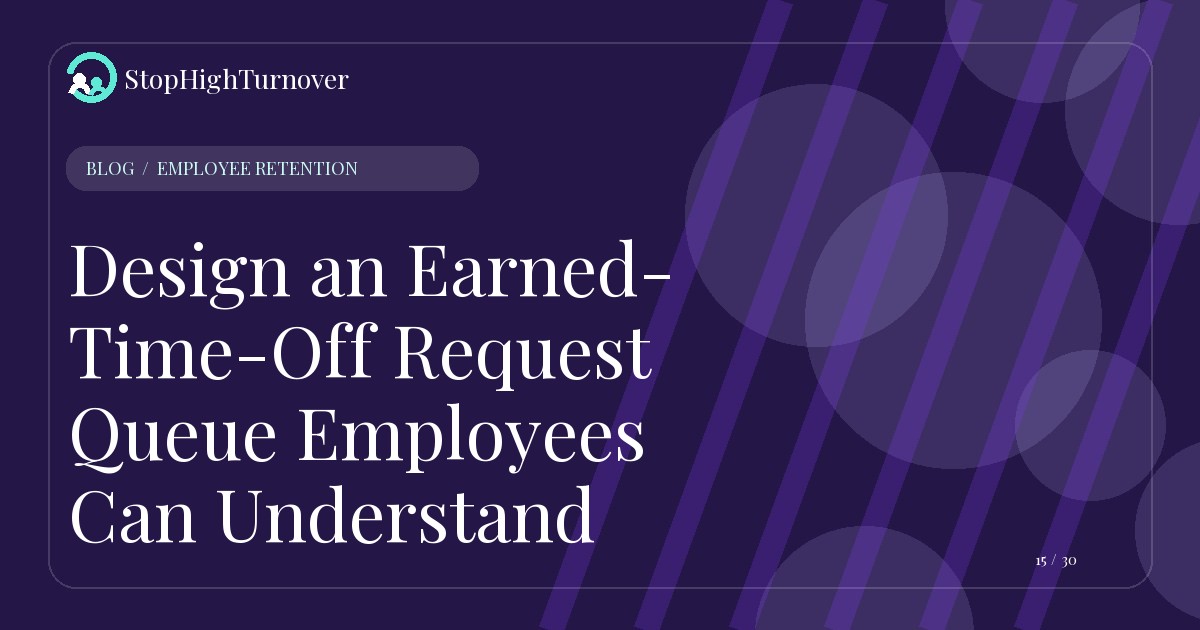Illustration for Design an Earned-Time-Off Request Queue Employees Can Understand