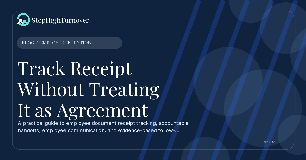 Editorial illustration for Track Receipt Without Treating It as Agreement