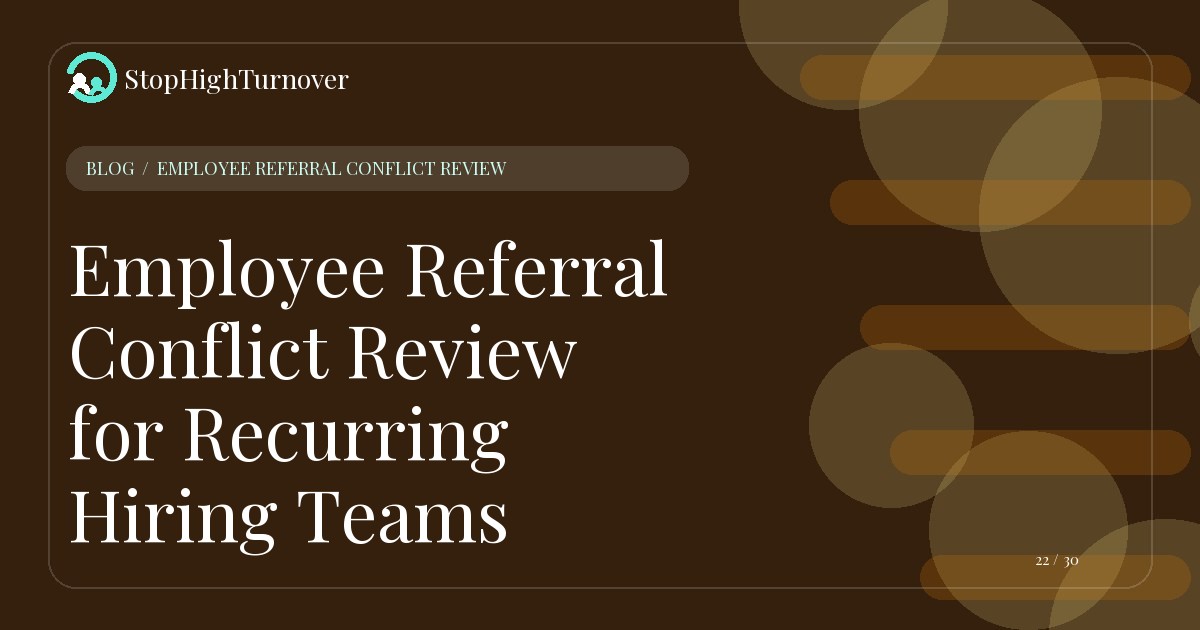 Illustration for Employee Referral Conflict Review for Recurring Hiring Teams