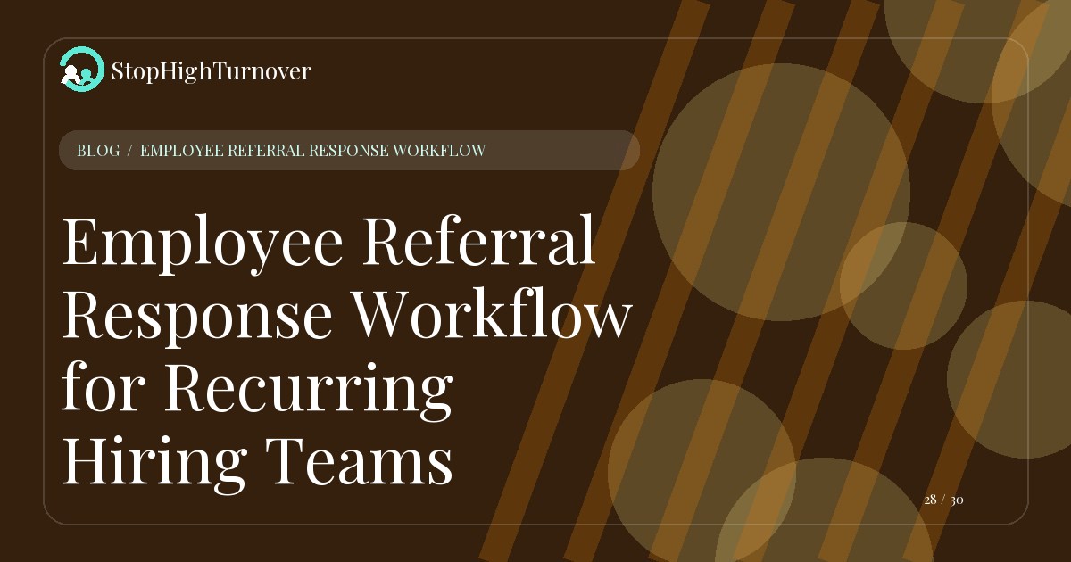 Illustration for Employee Referral Response Workflow for Recurring Hiring Teams