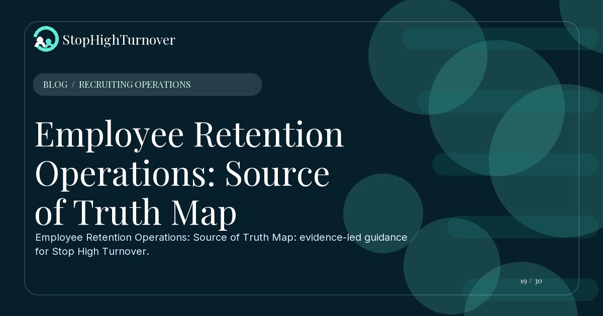 Illustration for Employee Retention Operations: Source of Truth Map