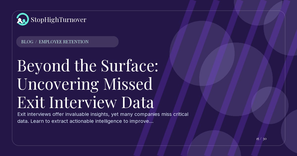 Illustration for Beyond the Surface: Uncovering Missed Exit Interview Data