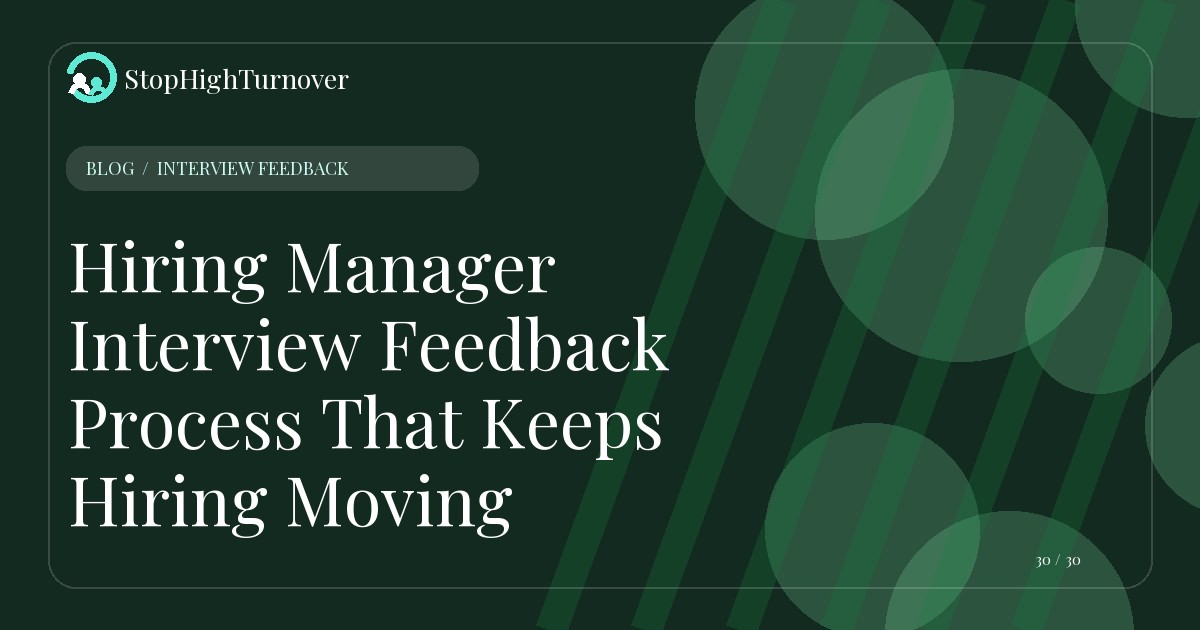 Illustration for Hiring Manager Interview Feedback Process That Keeps Hiring Moving