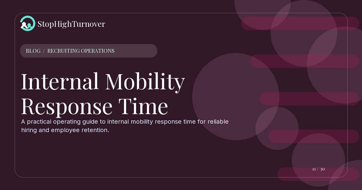Illustration for Internal Mobility Response Time