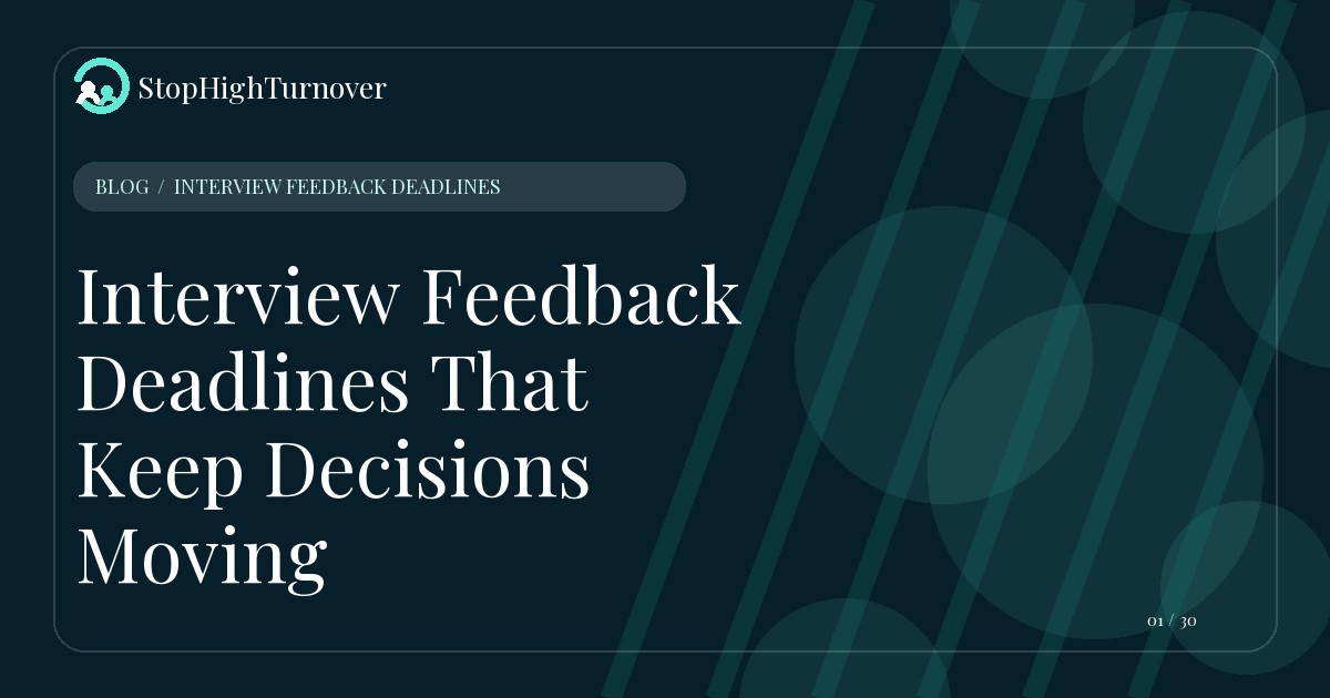 Illustration for Interview Feedback Deadlines That Keep Decisions Moving