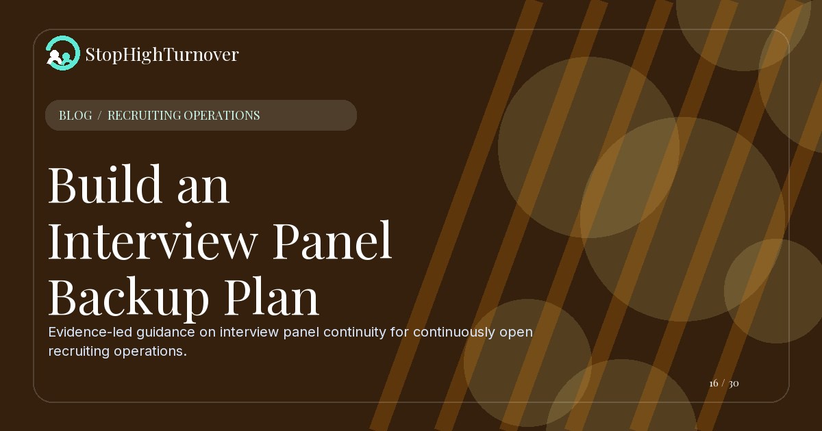 Editorial illustration for Build an Interview Panel Backup Plan