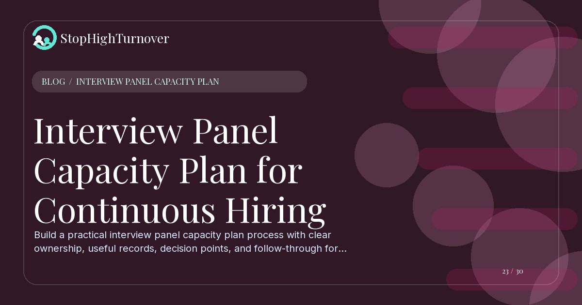 Illustration for Interview Panel Capacity Plan for Continuous Hiring