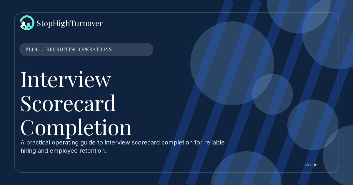 Illustration for Interview Scorecard Completion