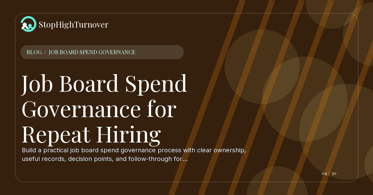 Illustration for Job Board Spend Governance for Repeat Hiring