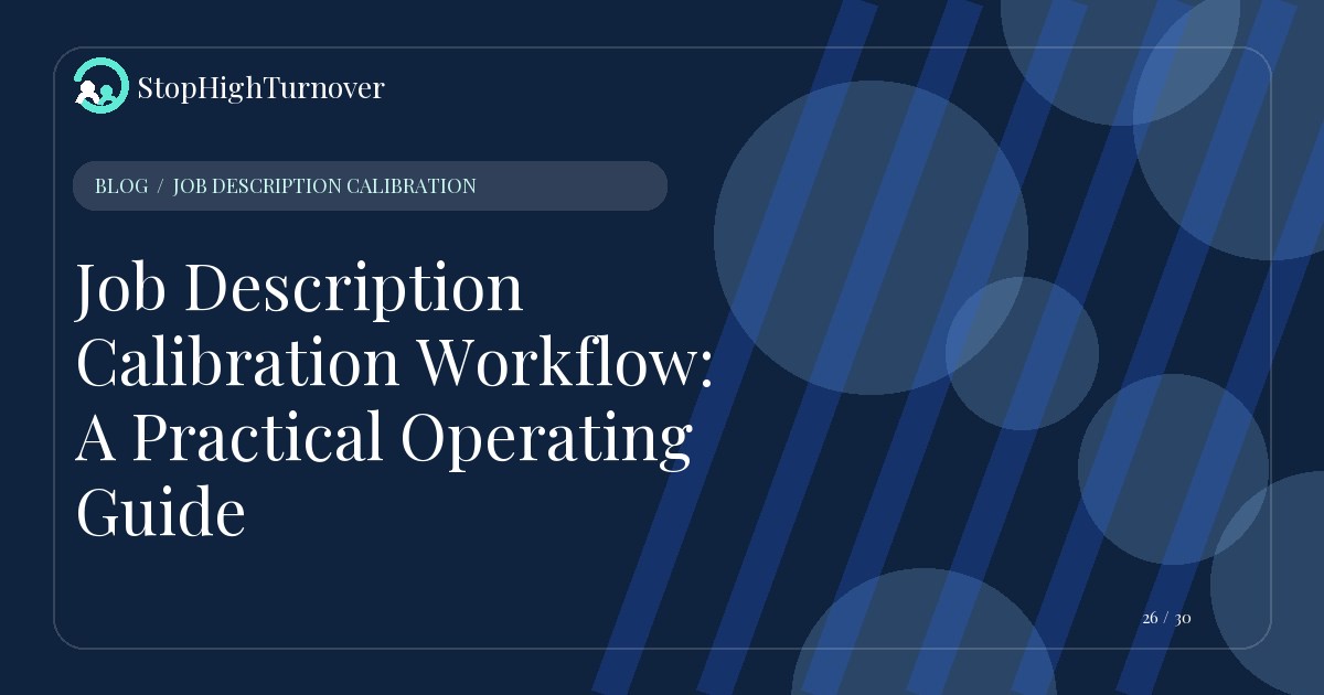 Illustration for Job Description Calibration Workflow: A Practical Operating Guide