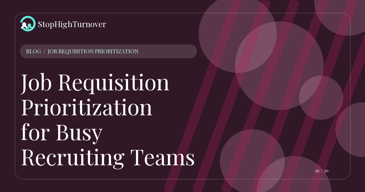 Illustration for Job Requisition Prioritization for Busy Recruiting Teams