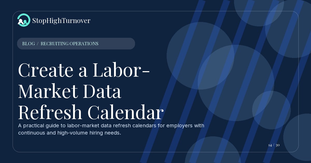 Editorial illustration for Create a Labor-Market Data Refresh Calendar