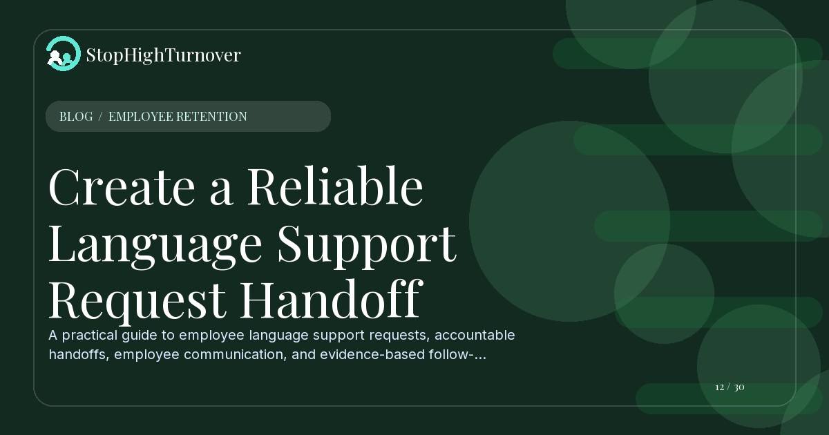 Editorial illustration for Create a Reliable Language Support Request Handoff