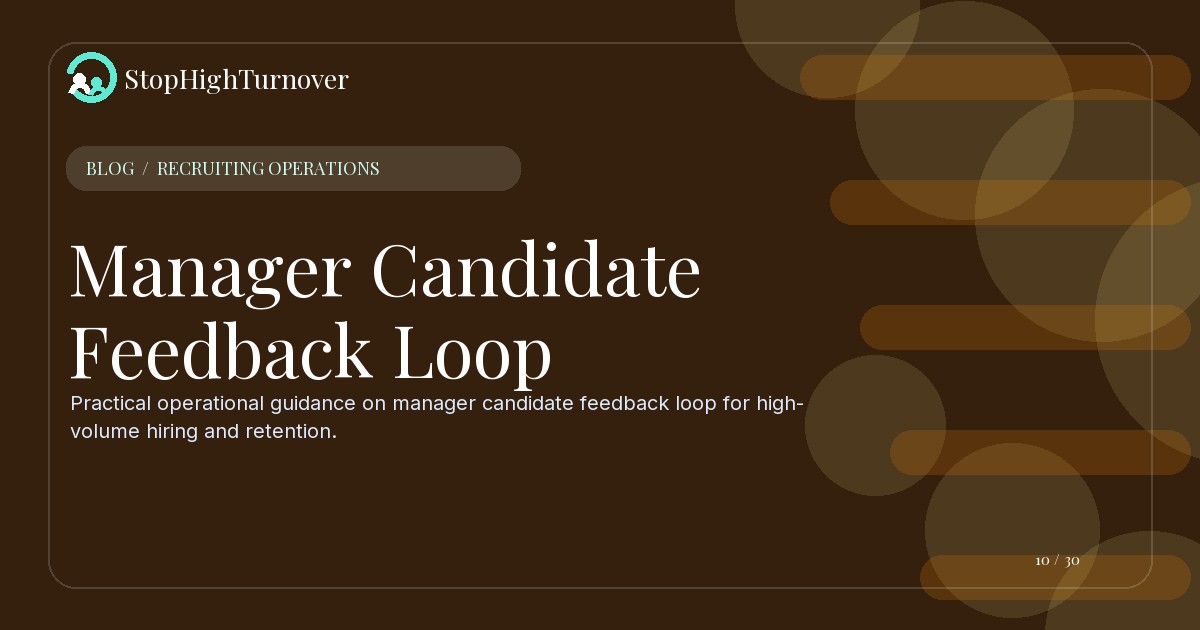 Illustration for Manager Candidate Feedback Loop