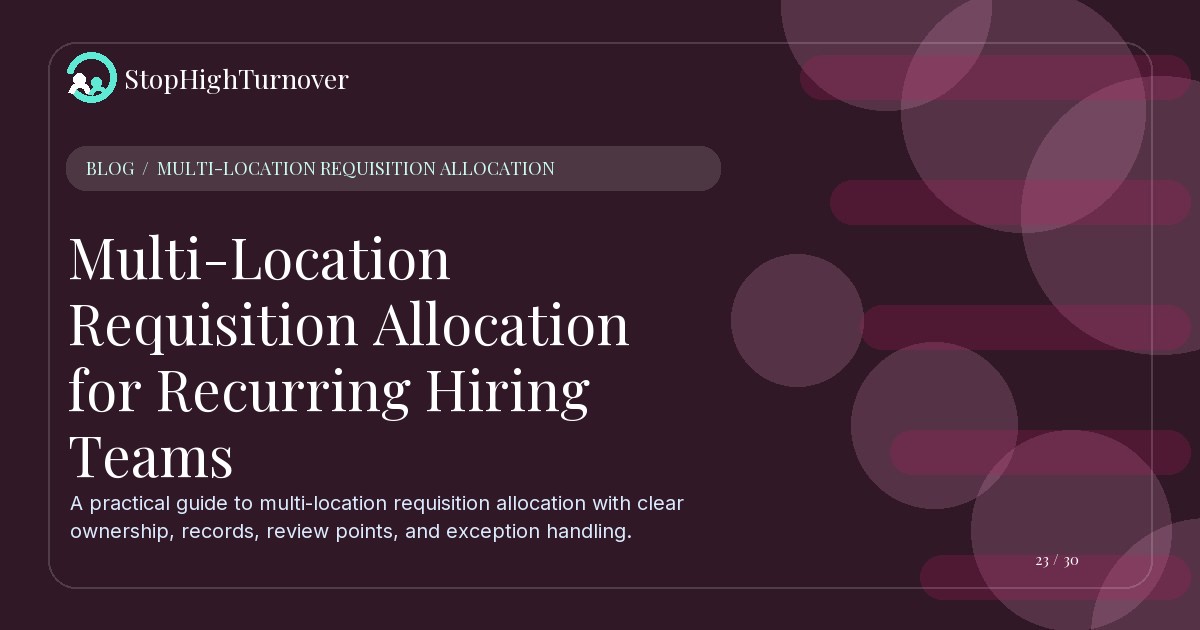 Illustration for Multi-Location Requisition Allocation for Recurring Hiring Teams