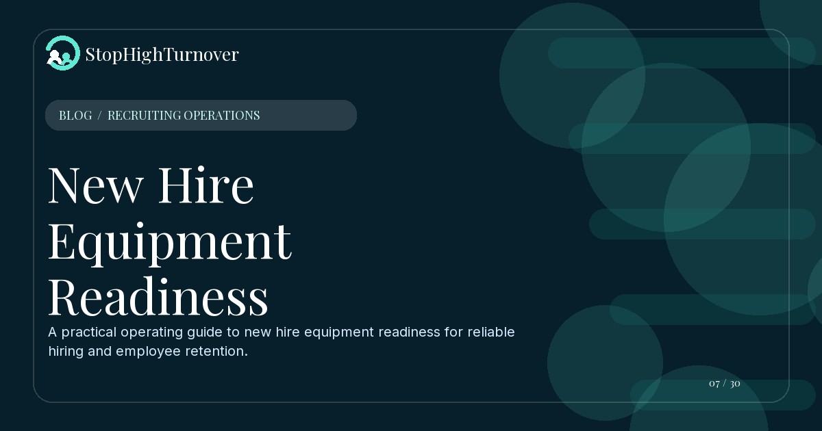 Illustration for New Hire Equipment Readiness