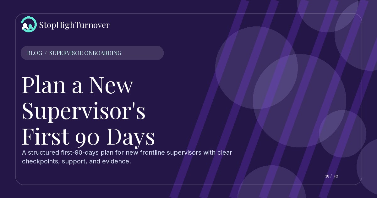 Editorial illustration for Plan a New Supervisor's First 90 Days