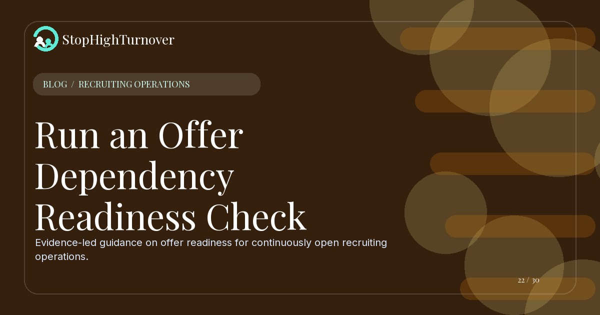 Editorial illustration for Run an Offer Dependency Readiness Check