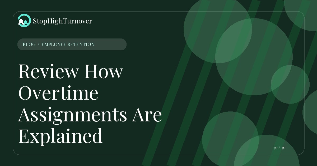 Illustration for Review How Overtime Assignments Are Explained