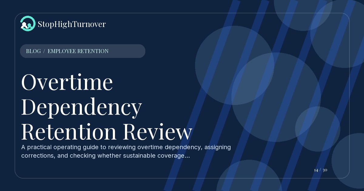 Illustration for Overtime Dependency Retention Review