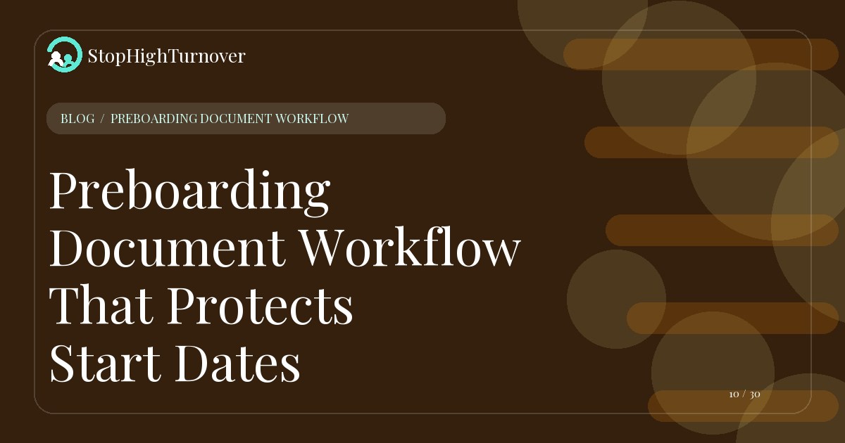 Illustration for Preboarding Document Workflow That Protects Start Dates