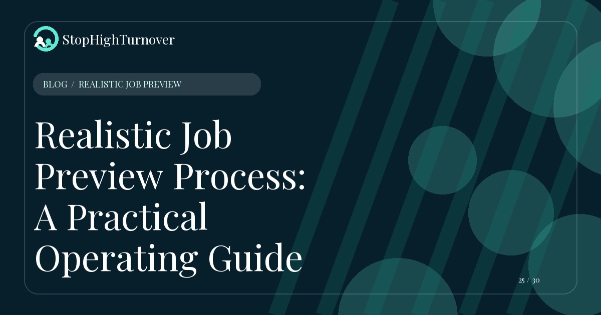 Illustration for Realistic Job Preview Process: A Practical Operating Guide