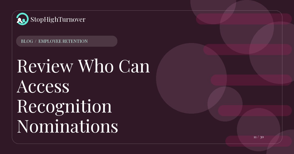Illustration for Review Who Can Access Recognition Nominations