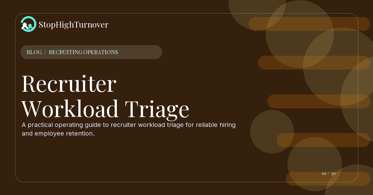 Illustration for Recruiter Workload Triage