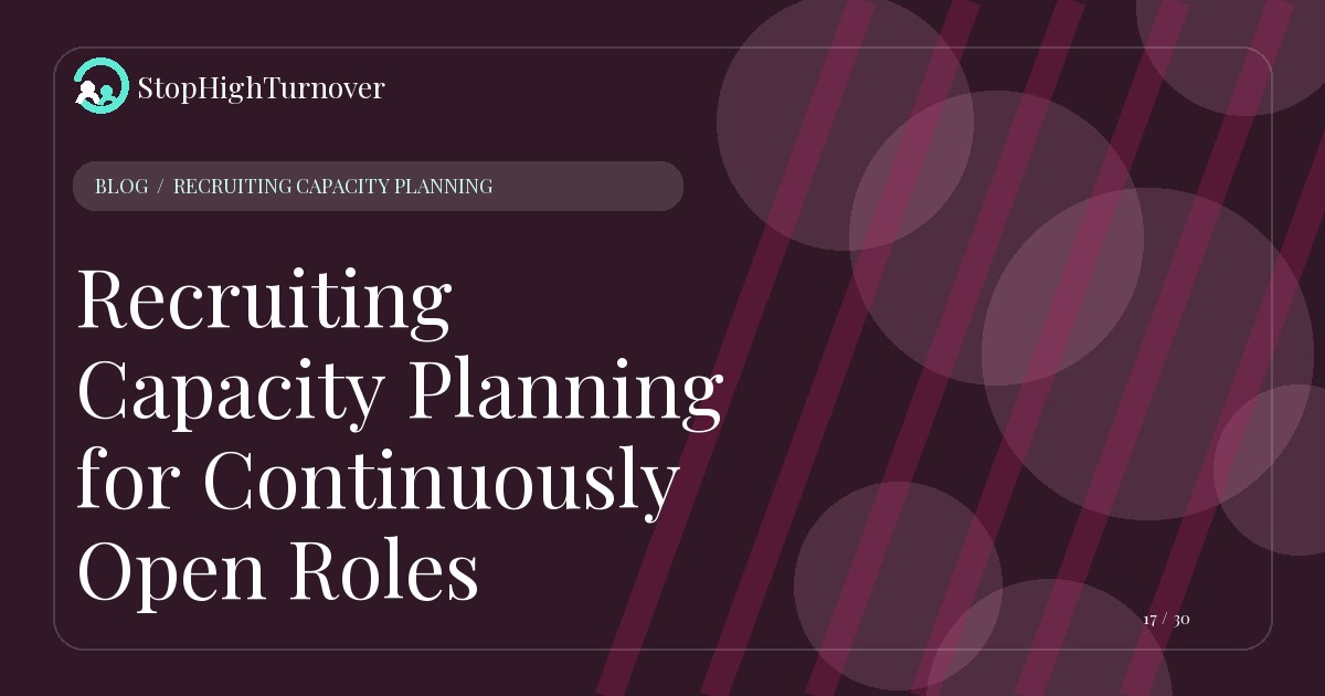 Illustration for Recruiting Capacity Planning for Continuously Open Roles