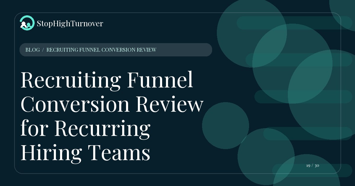 Illustration for Recruiting Funnel Conversion Review for Recurring Hiring Teams