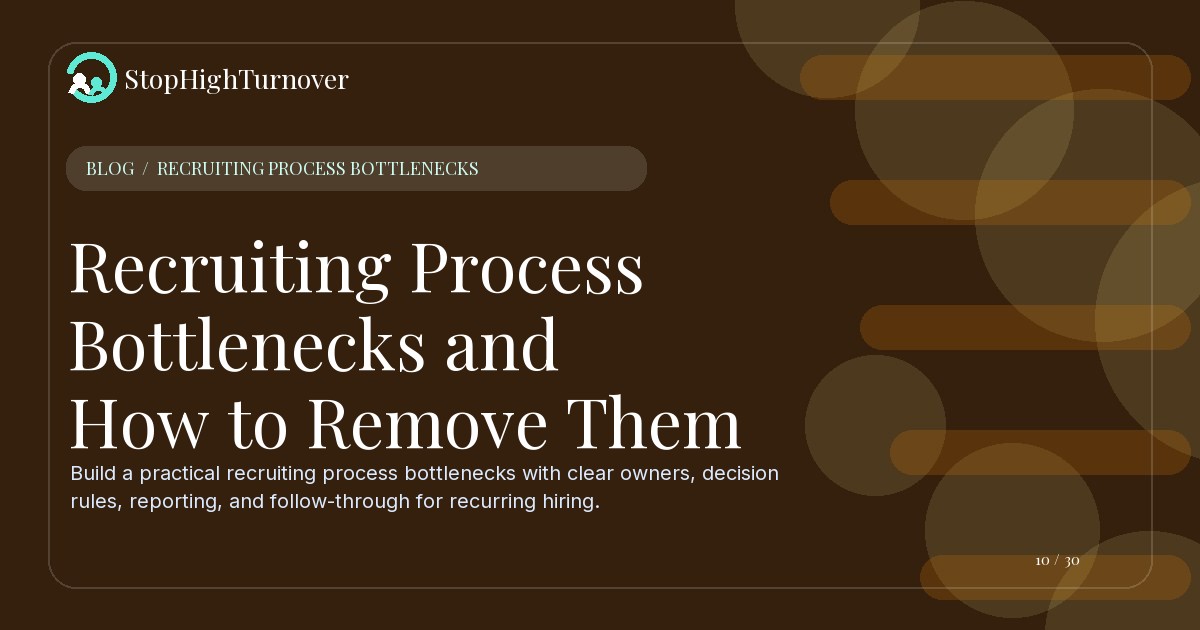Illustration for Recruiting Process Bottlenecks and How to Remove Them
