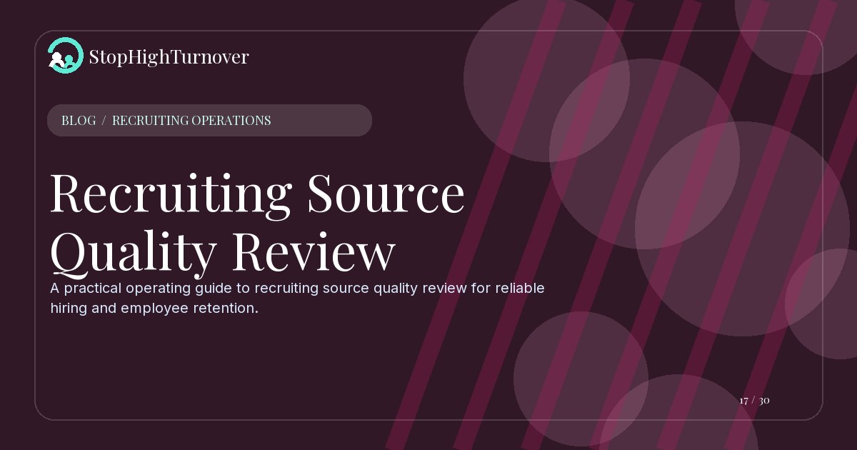 Illustration for Recruiting Source Quality Review
